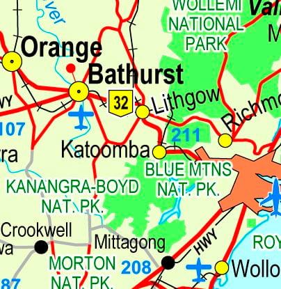 Blue Mountains Map