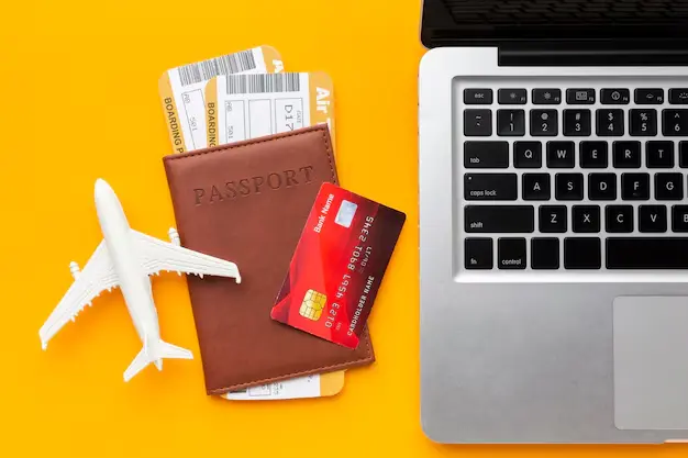 Passport Next To Computer